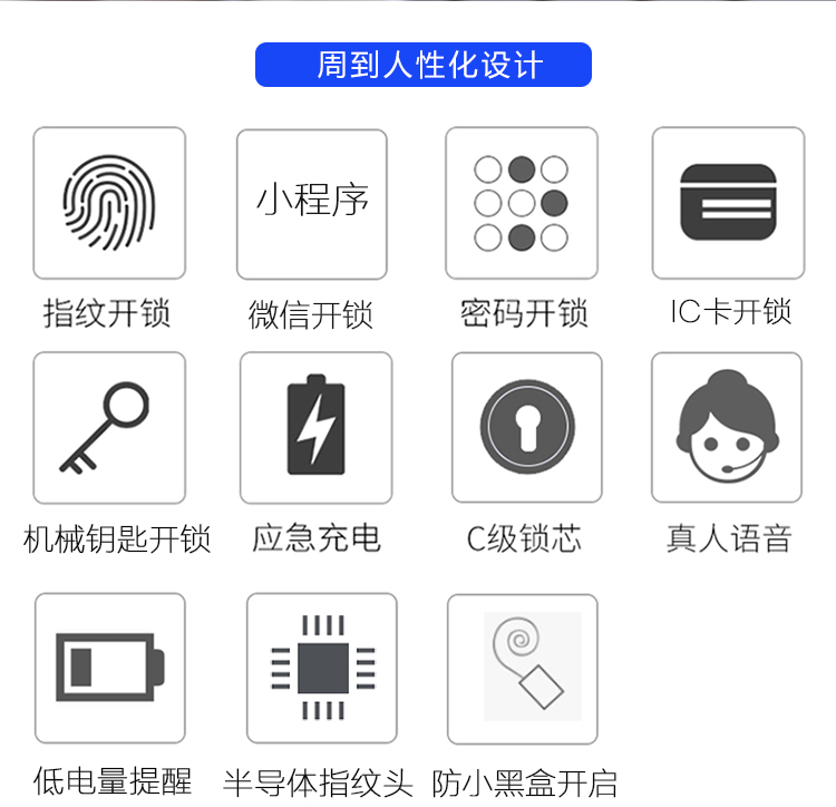 智能指纹密码锁