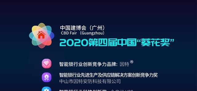 因特智能锁斩获智能锁行业“产品科技创新””领导力品牌”等三大奖项