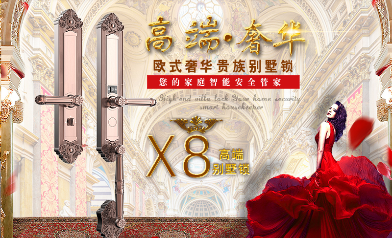 皇家金盾指纹锁X8（别墅指纹锁）