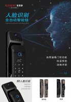 凯恩斯3D人脸识别全自动智能锁F3枪黑